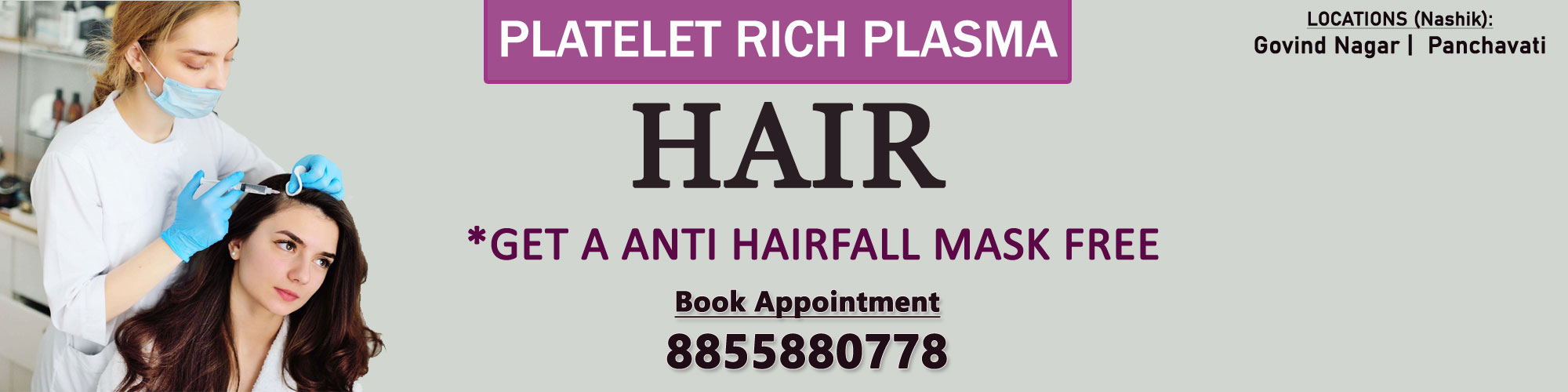 PRP hair treatment at periwinkle skin clinic